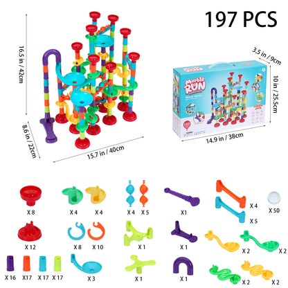 Marble Run Race Track Toy Set Construction Building Blocks Toys