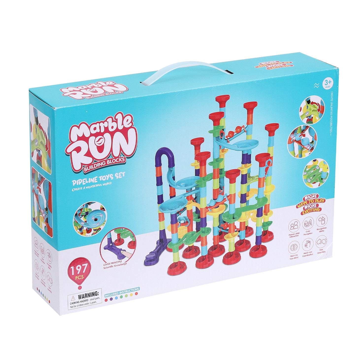 Marble Run Race Track Toy Set Construction Building Blocks Toys