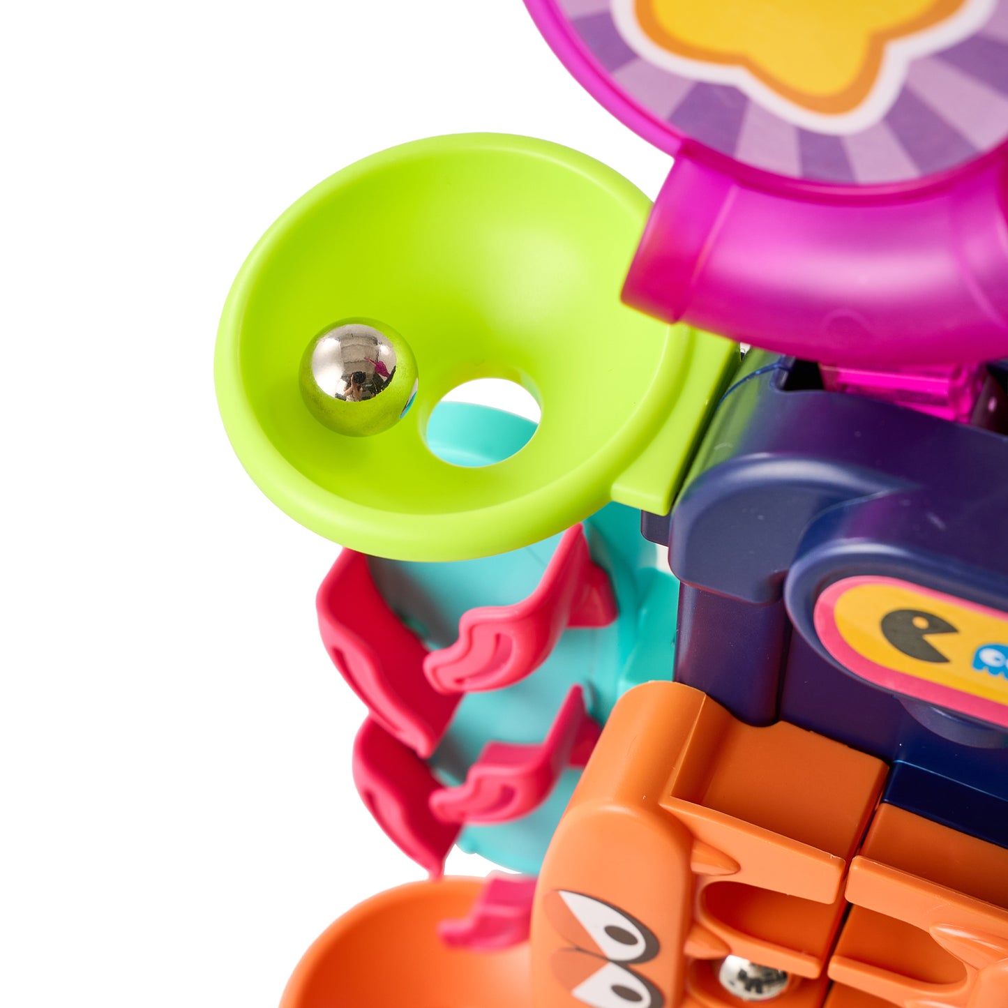 Colourful Marble Run Toy Vertical Obstacle Track with 6 Balls