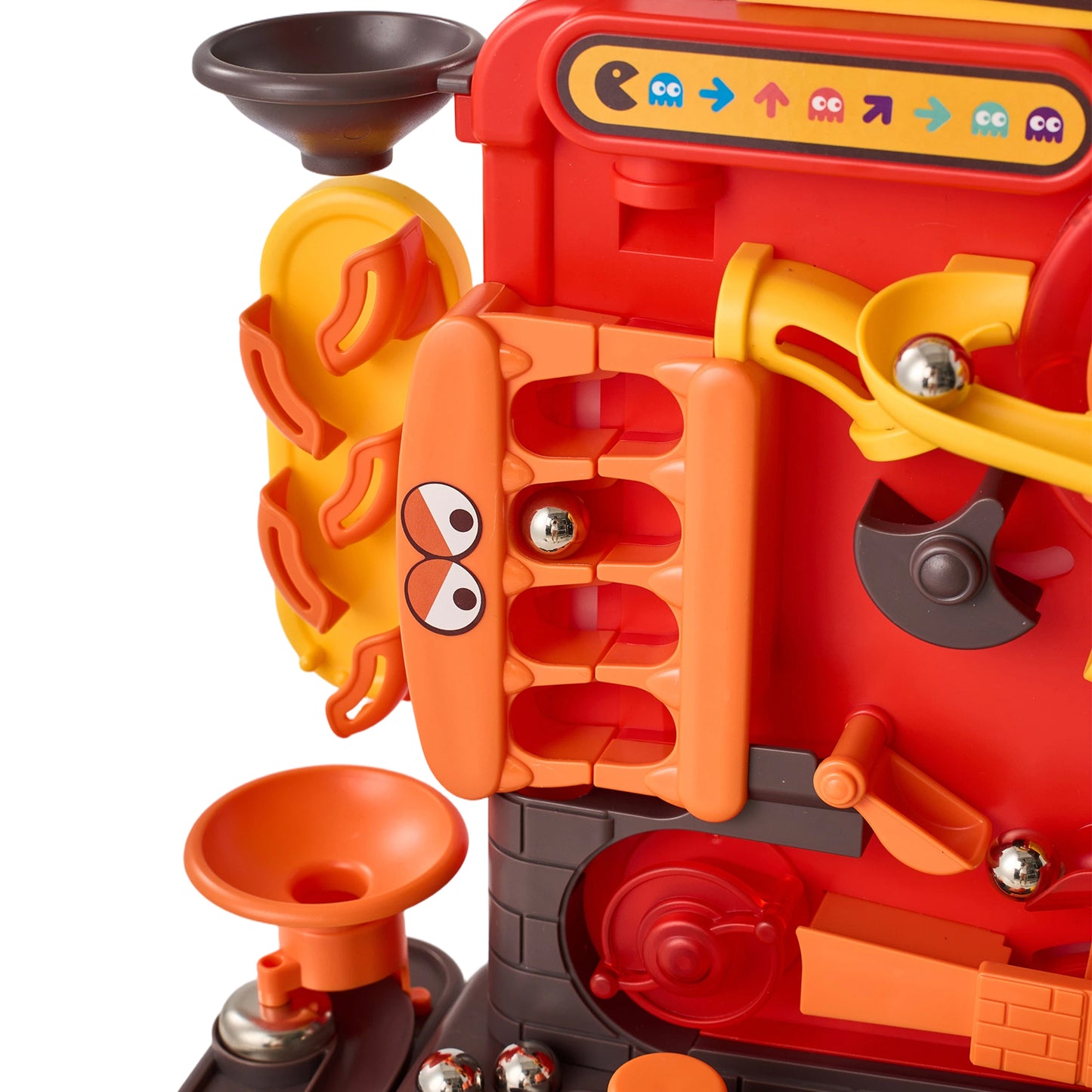 Colourful Marble Run Toy Vertical Obstacle Track with 6 Balls