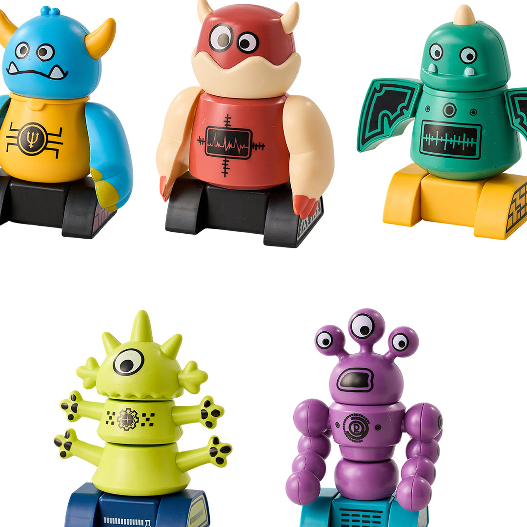 35-Piece Moster-Themed Magnetic Building Block Set