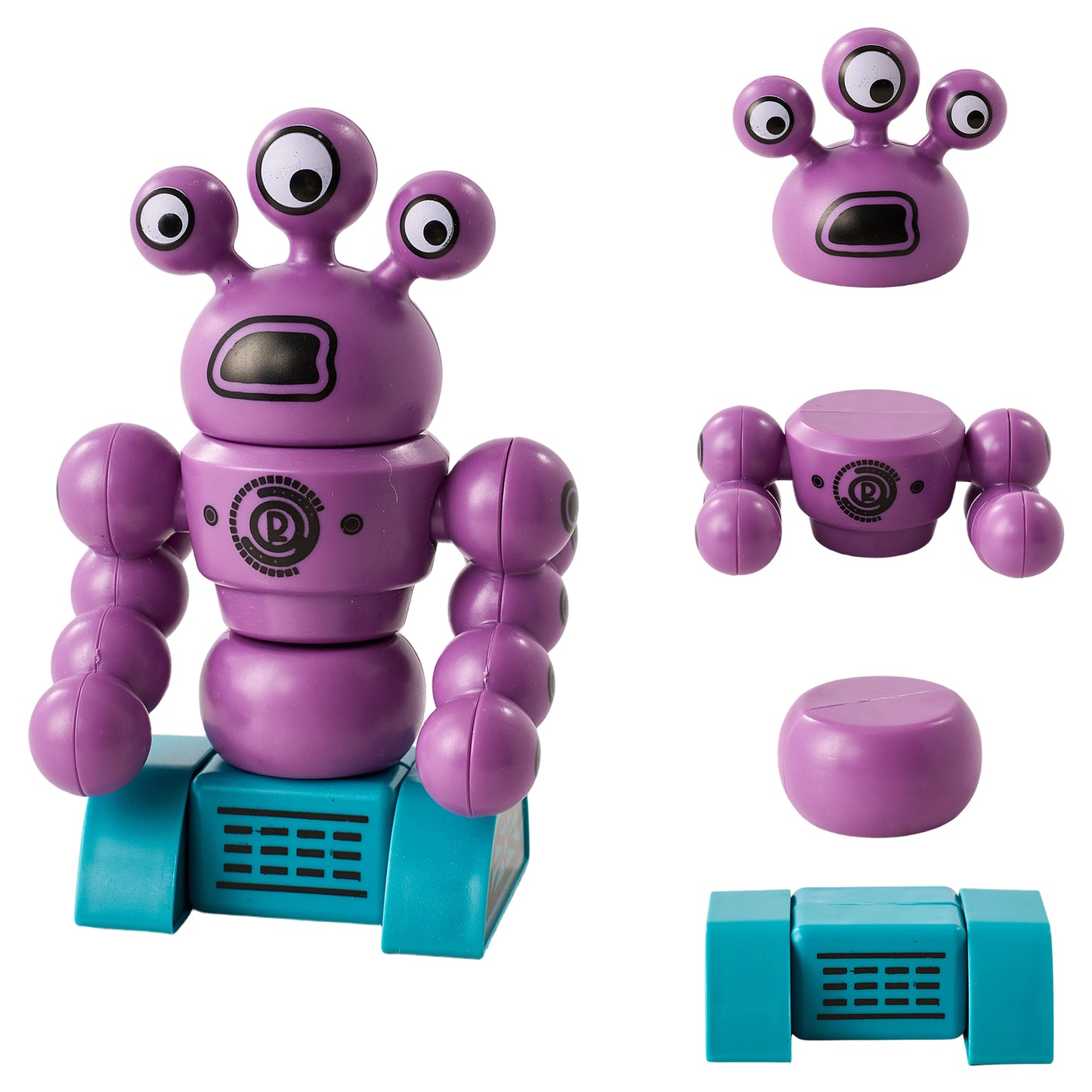35-Piece Moster-Themed Magnetic Building Block Set