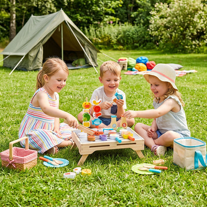 Wooden BBQ Grill Playset