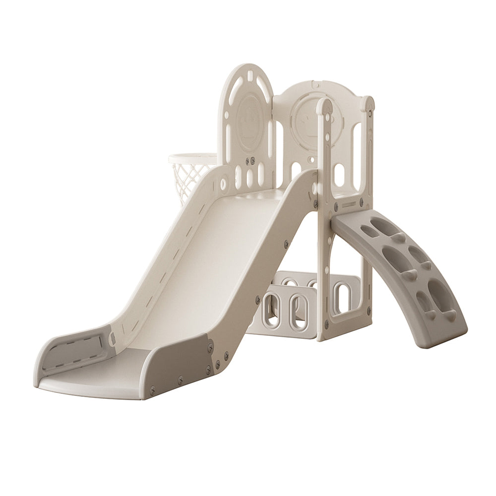 Toddler Slide Playset with Basketball Hoop and Climber