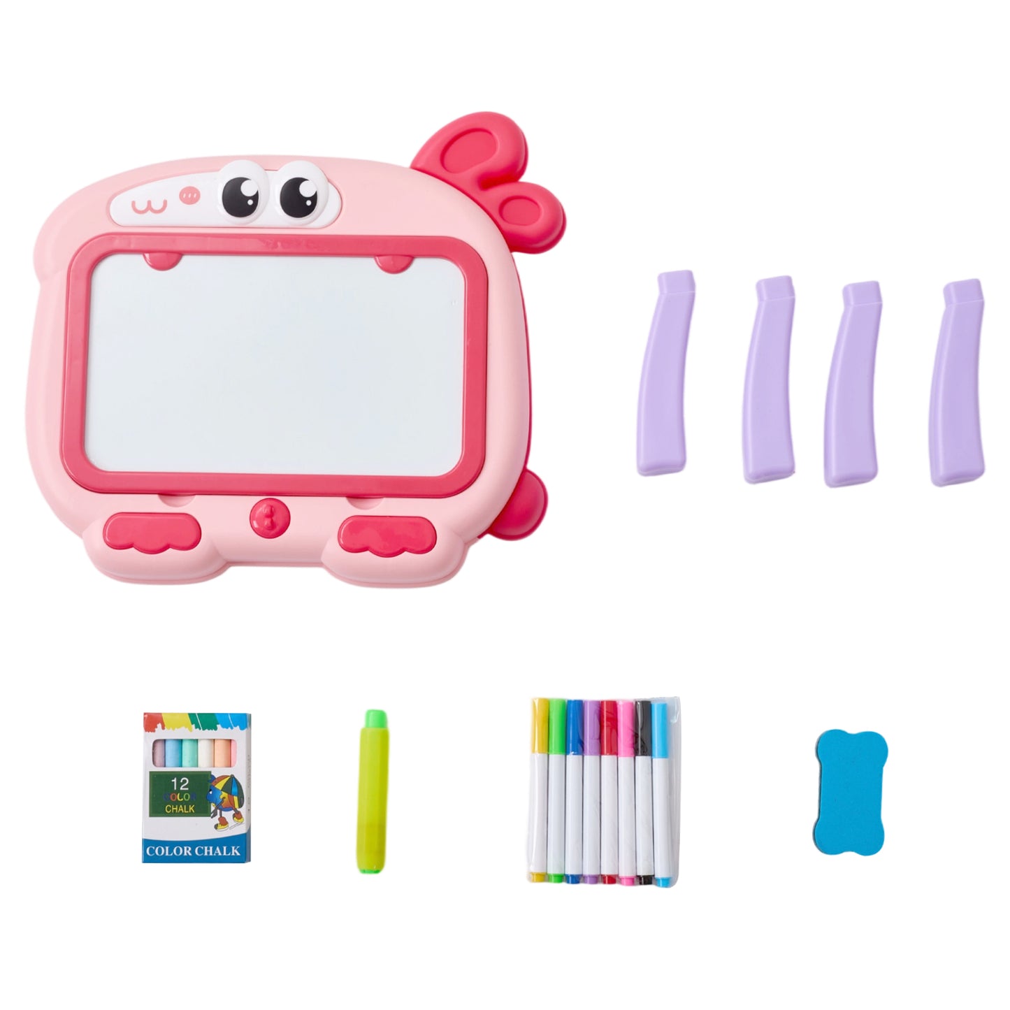 Double-Sided Cartoon Magnetic Drawing Board for Kids