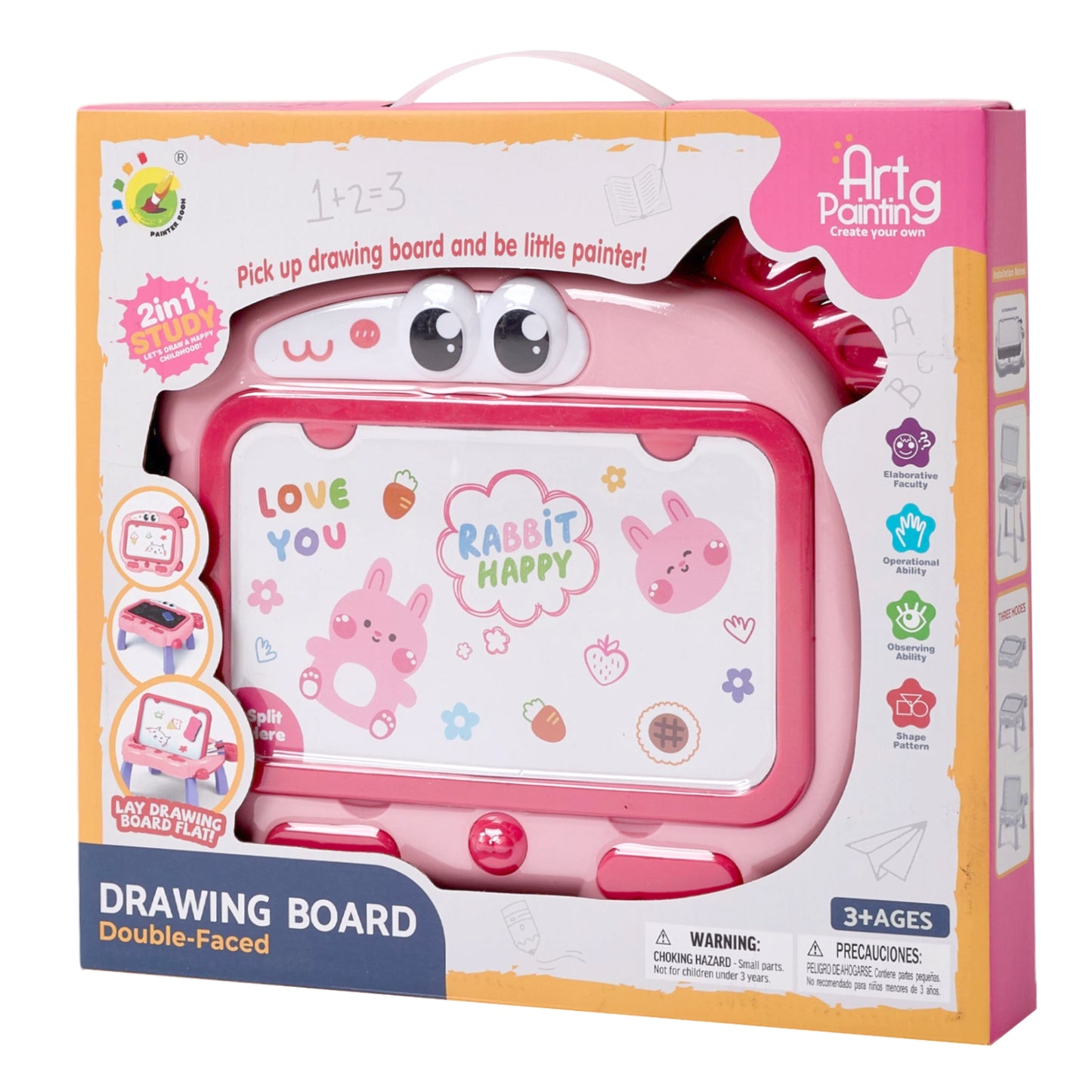 Double-Sided Cartoon Magnetic Drawing Board for Kids