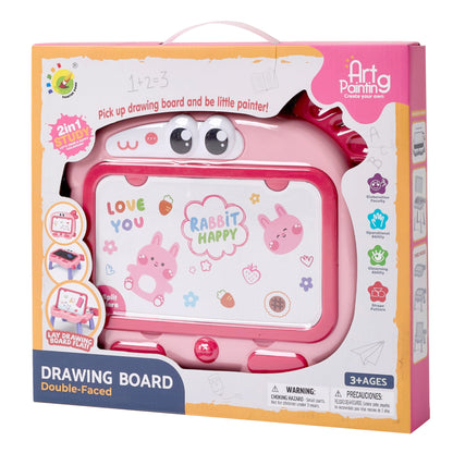 Double-Sided Cartoon Magnetic Drawing Board for Kids