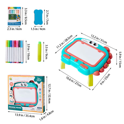 Double-Sided Cartoon Magnetic Drawing Board for Kids
