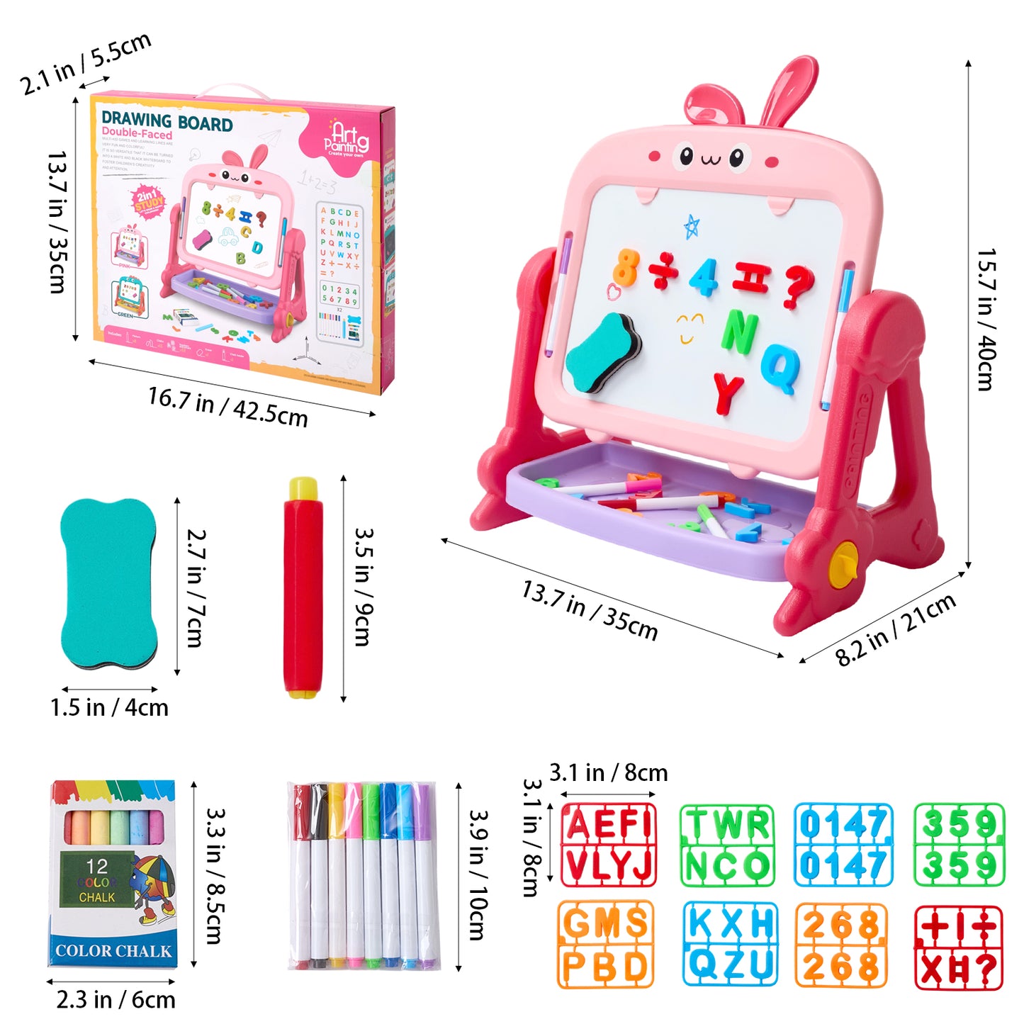 Double-Sided Easel for Kids