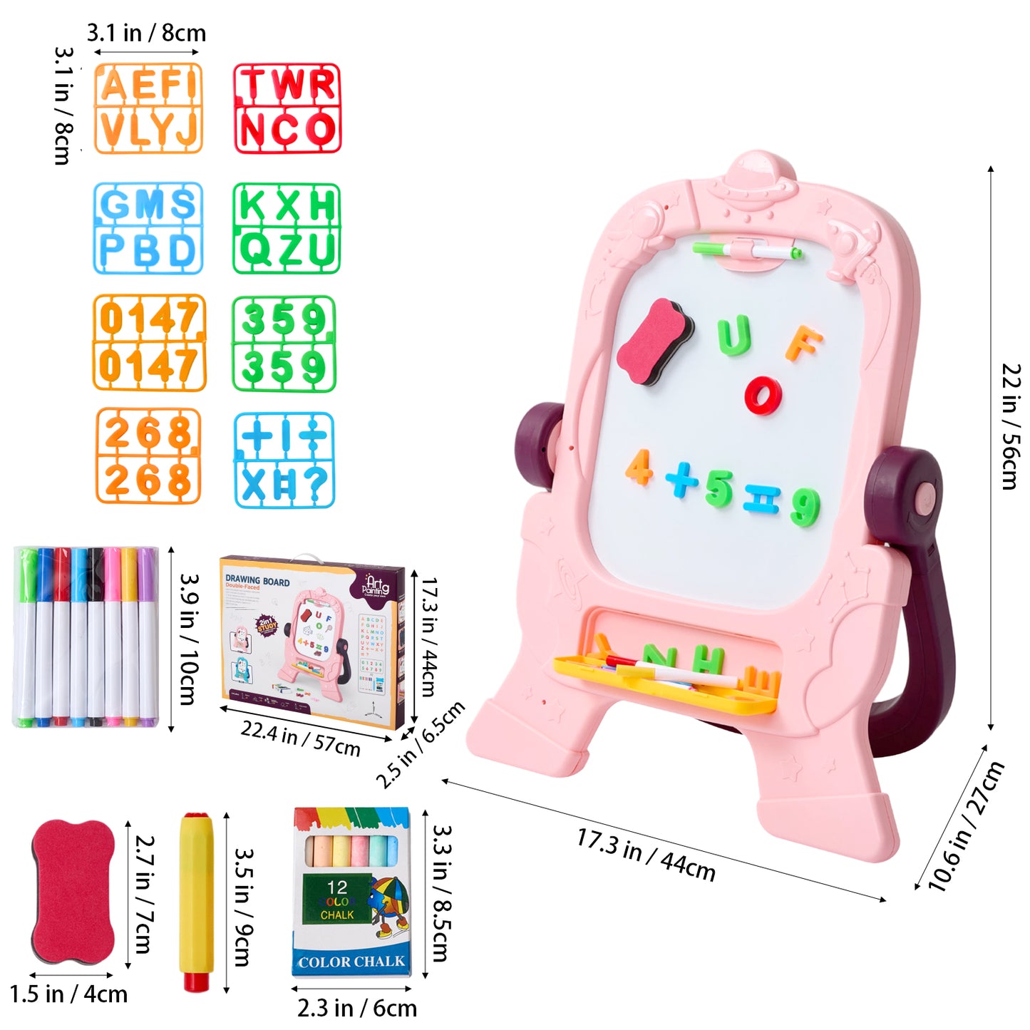 Double-Sided Easel for Kids