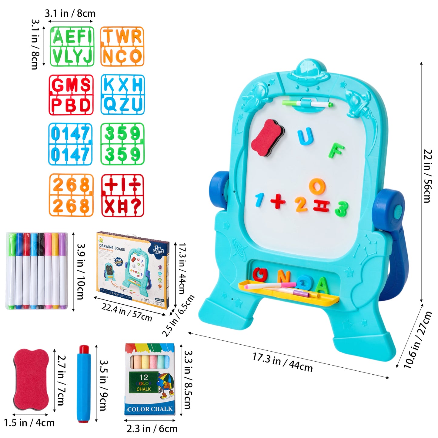 Double-Sided Easel for Kids