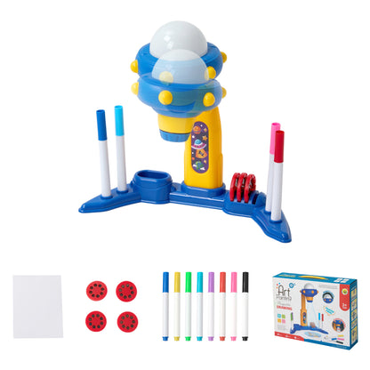 32 Patterns UFO-Themed Desktop Drawing Projector Kit for Kids