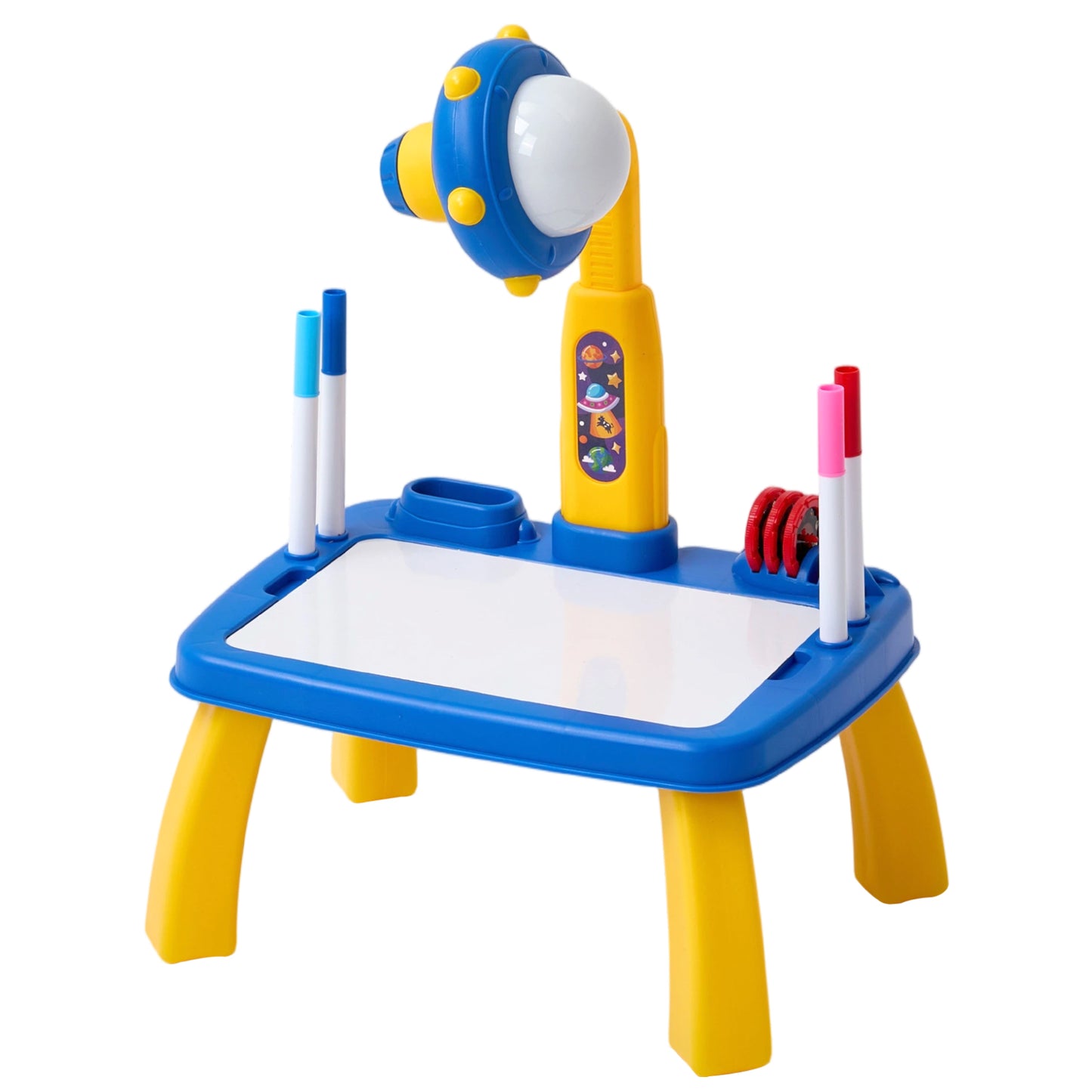 32 Patterns UFO-Themed Drawing Projector Table Set for Kids