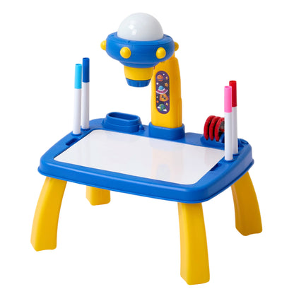 32 Patterns UFO-Themed Drawing Projector Table Set for Kids