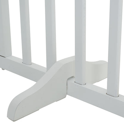 Foldable 3-Piece Wooden Pet Gate for Indoor Use