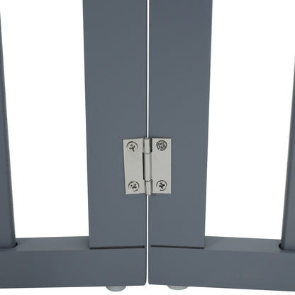 Foldable 3-Piece Wooden Pet Gate for Indoor Use