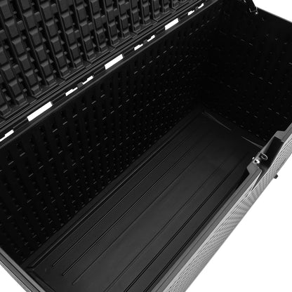 127CMx56CM Wide Lockable Waterproof Rattan Outdoor Storage Box