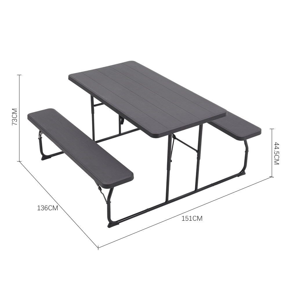 151CM Wide Foldable Integarted Camping Set