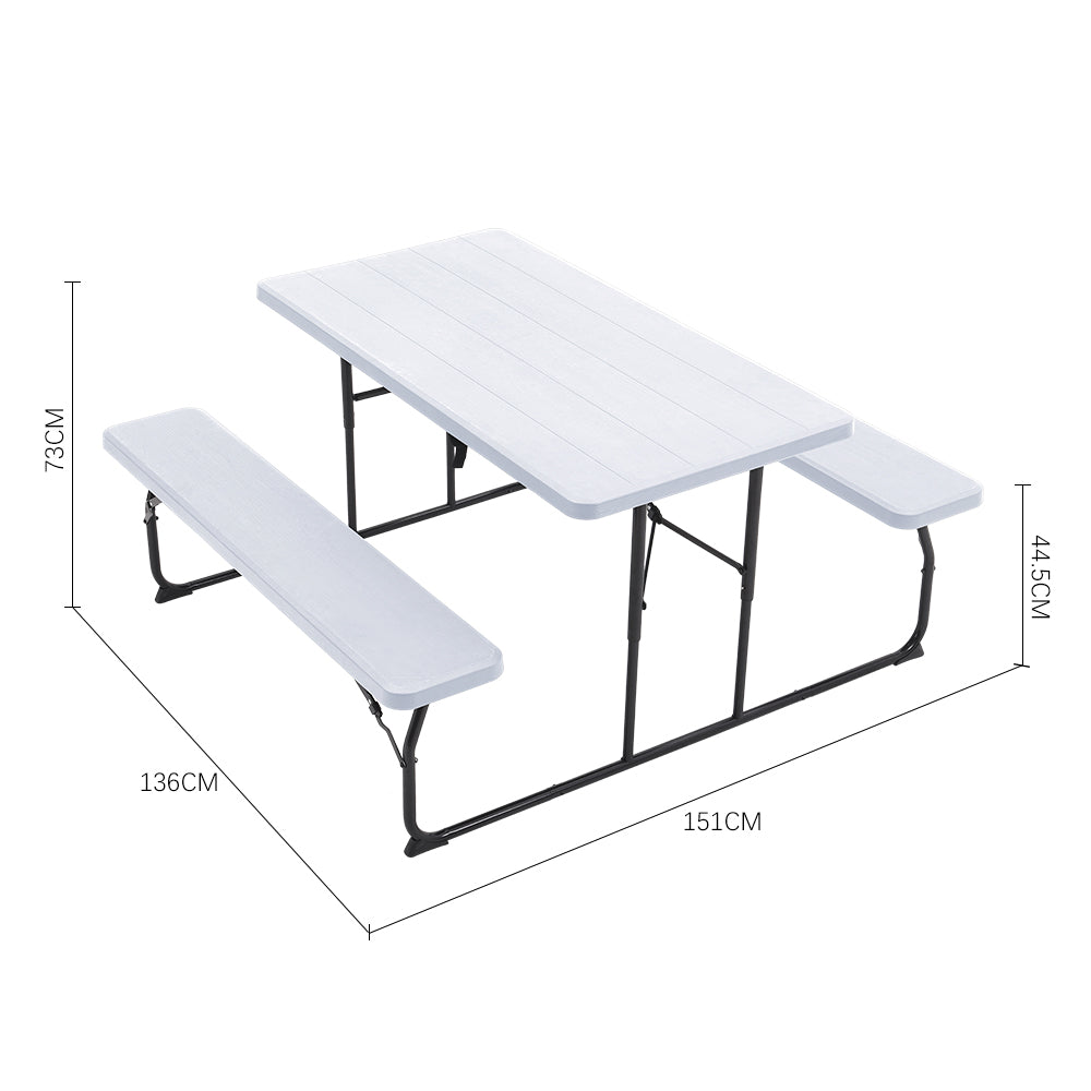 151CM Wide Foldable Integarted Camping Set