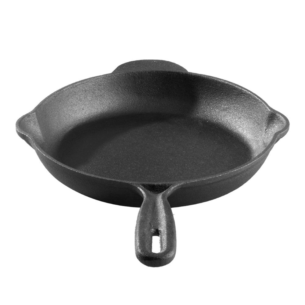 Round Cast Iron Skillet Frying Pan with Handle