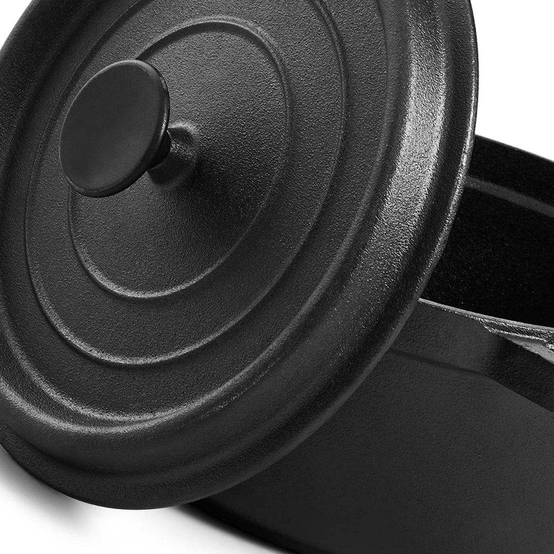 5L Pre-Seasoned Cast Iron Dutch Oven with Lid