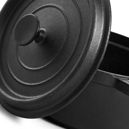 5L Pre-Seasoned Cast Iron Dutch Oven with Lid