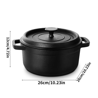 5L Pre-Seasoned Cast Iron Dutch Oven with Lid