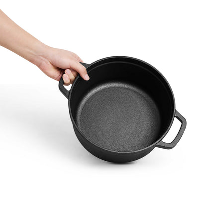 5L Pre-Seasoned Cast Iron Dutch Oven with Lid