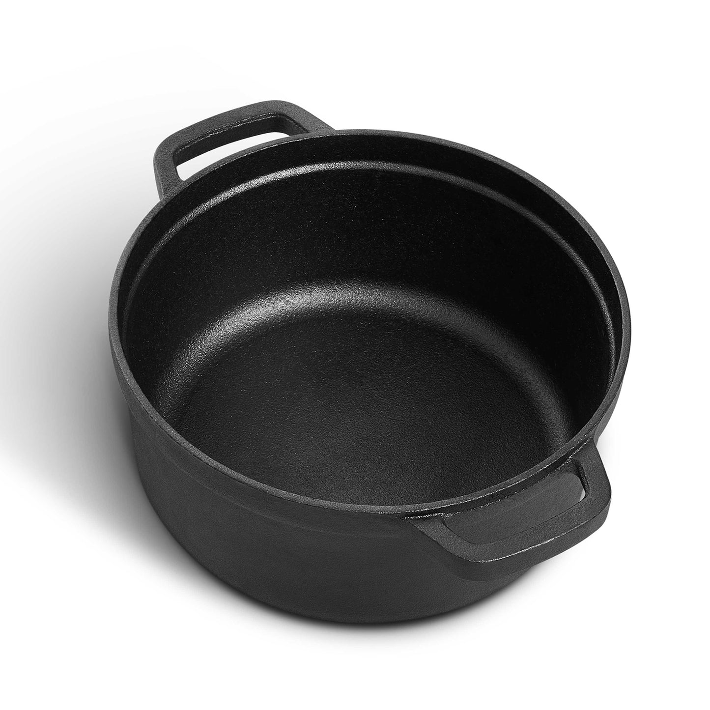 5L Pre-Seasoned Cast Iron Dutch Oven with Lid