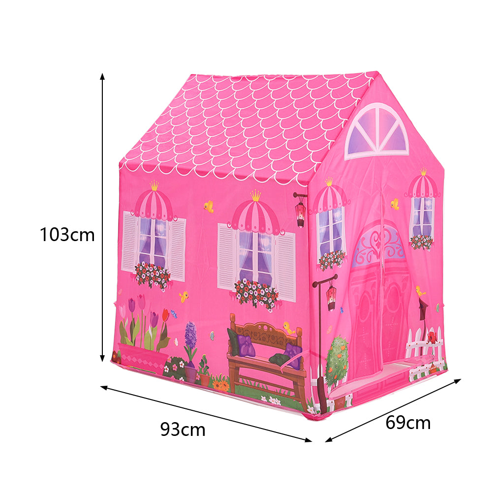 Girls Play Tent Pink Princess Castle Portable Playhouse