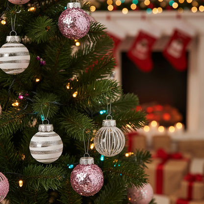 25Pcs Christmas Ball Ornament Set