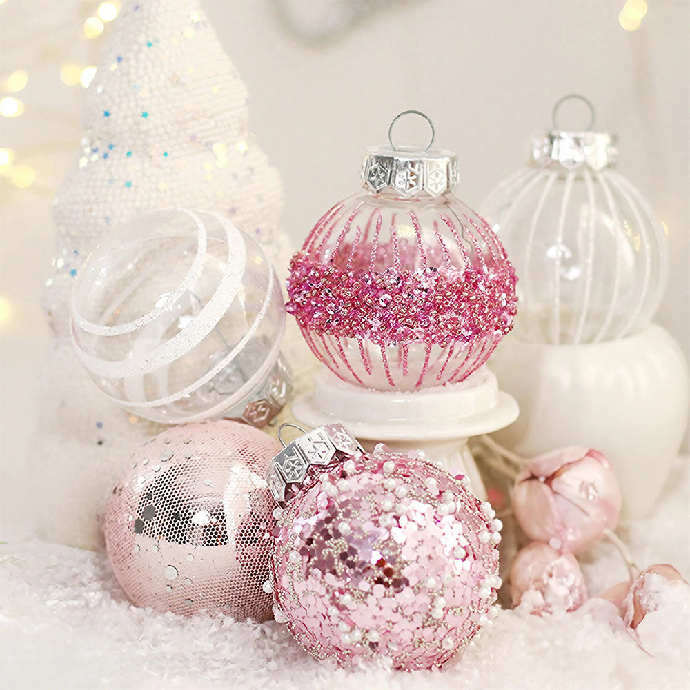 25Pcs Christmas Ball Ornament Set