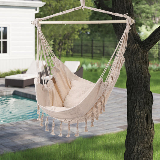 Garden Hanging Canvas Hammock Swing Chair