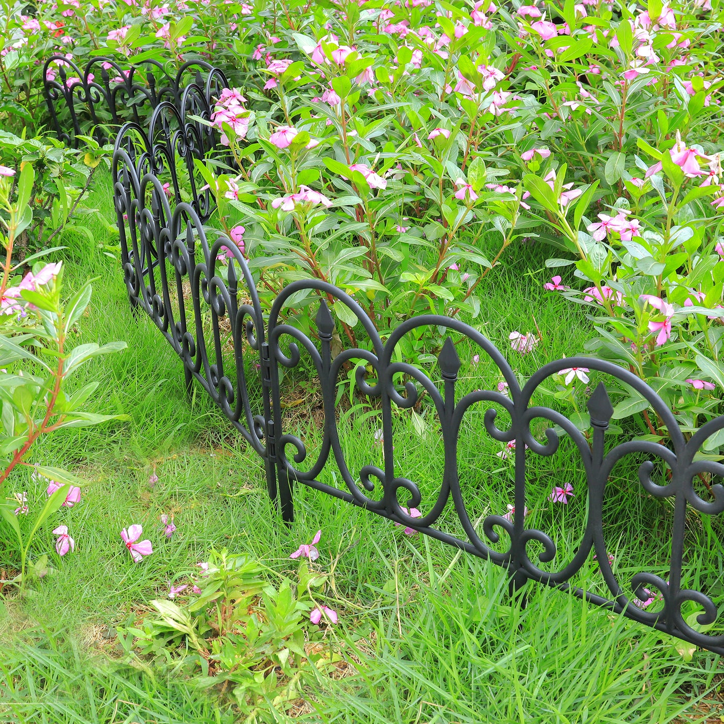 6pcs Outdoor Picket Fence Decorative Garden Border Edging