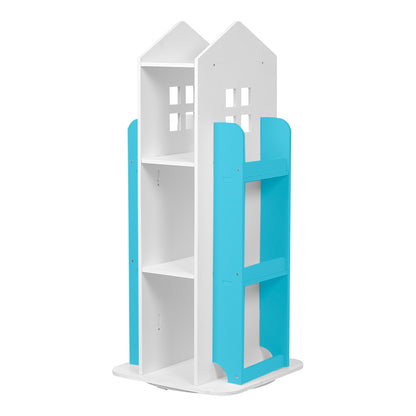 Kids' House Frame Rotating Bookshelf