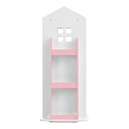 Kids' House Frame Rotating Bookshelf