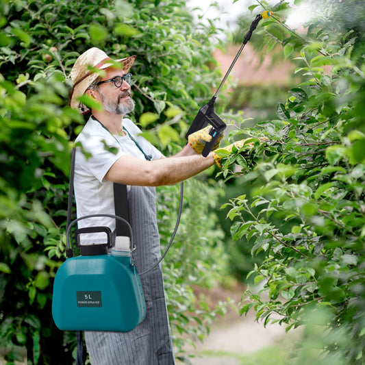 5L Garden Electric Sprayer USB Rechargeable Watering Mister with Shoulder Strap