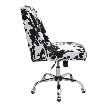 Milk Cow Print Swivel Office Chair