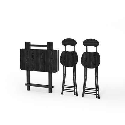 Black Folding Wooden Dining Table