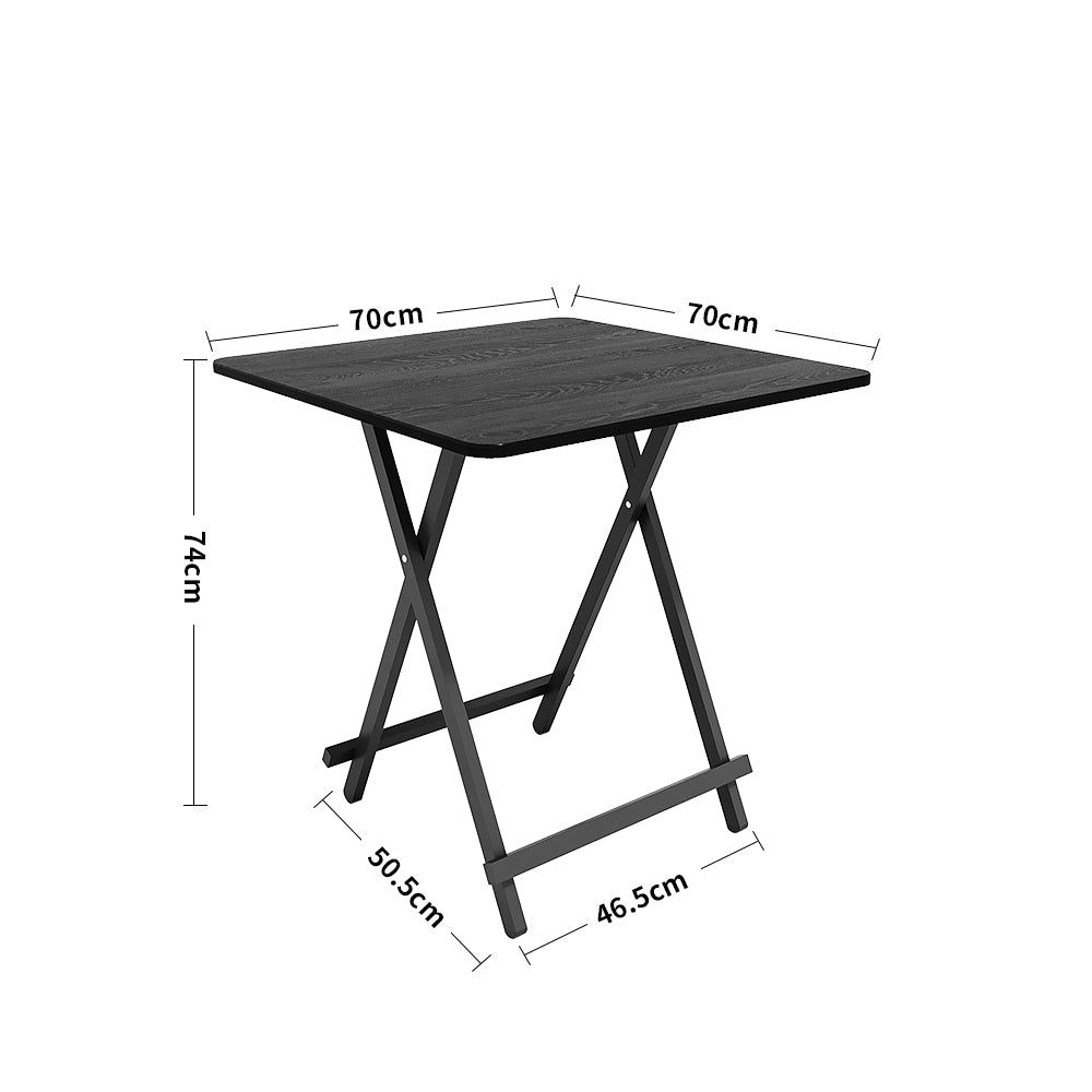 Black Folding Wooden Dining Table