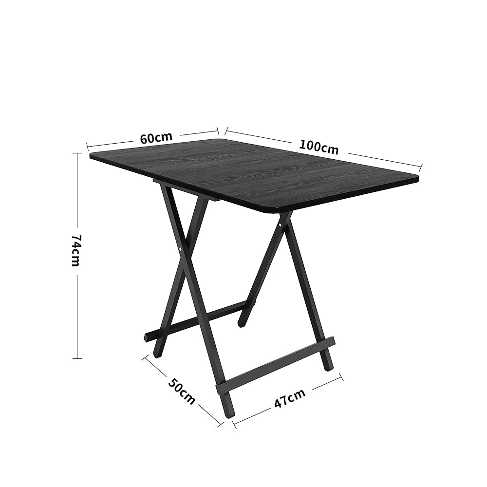 Black Folding Wooden Dining Table