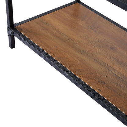 5-Tier Wooden Book Shelf with Drawers
