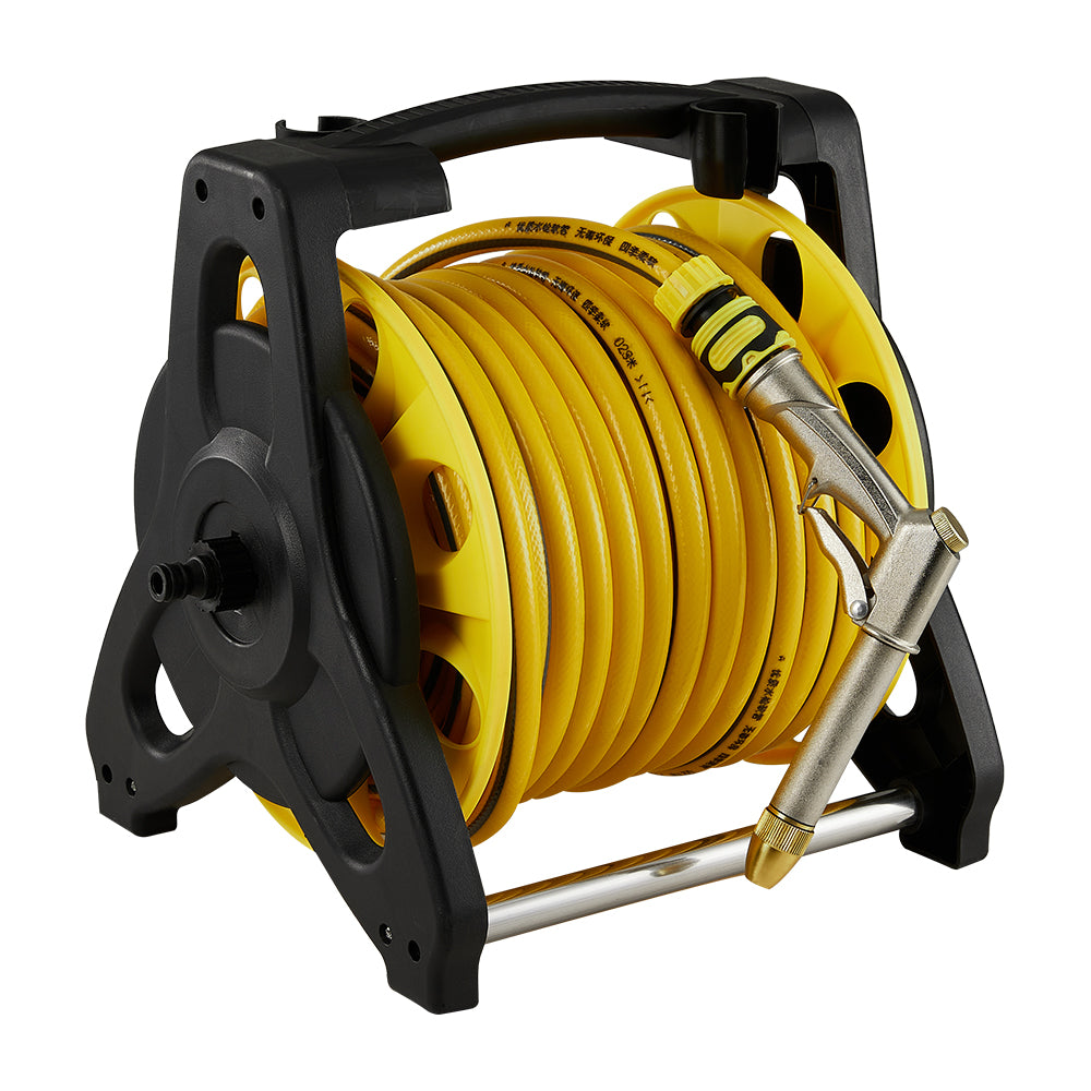 25m Portable Garden Watering Hose Reel Set