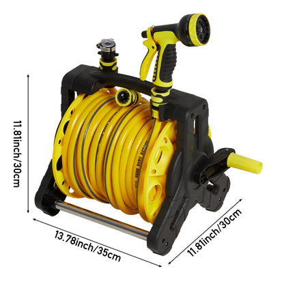 25/35m Portable Garden Watering Hose Reel Set