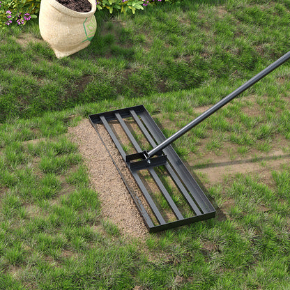 Lawn Levelling Rake with 213cm Stainless Steel Handle
