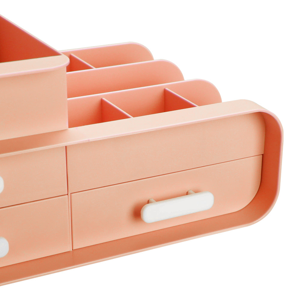 Multifunctional Plastic Desk Organizer with Drawers