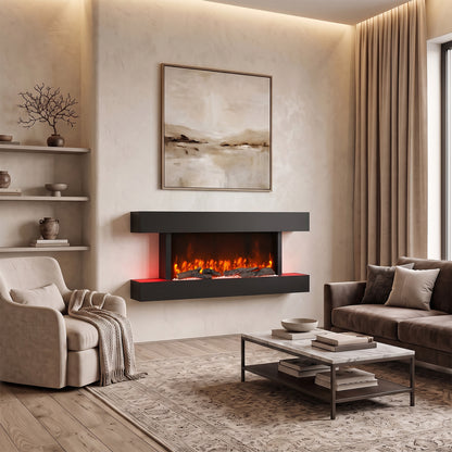 52inch Wall Mounted Electric Fireplace with Remote Control