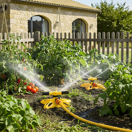 Garden Sprinkler System Kit with Water Hose