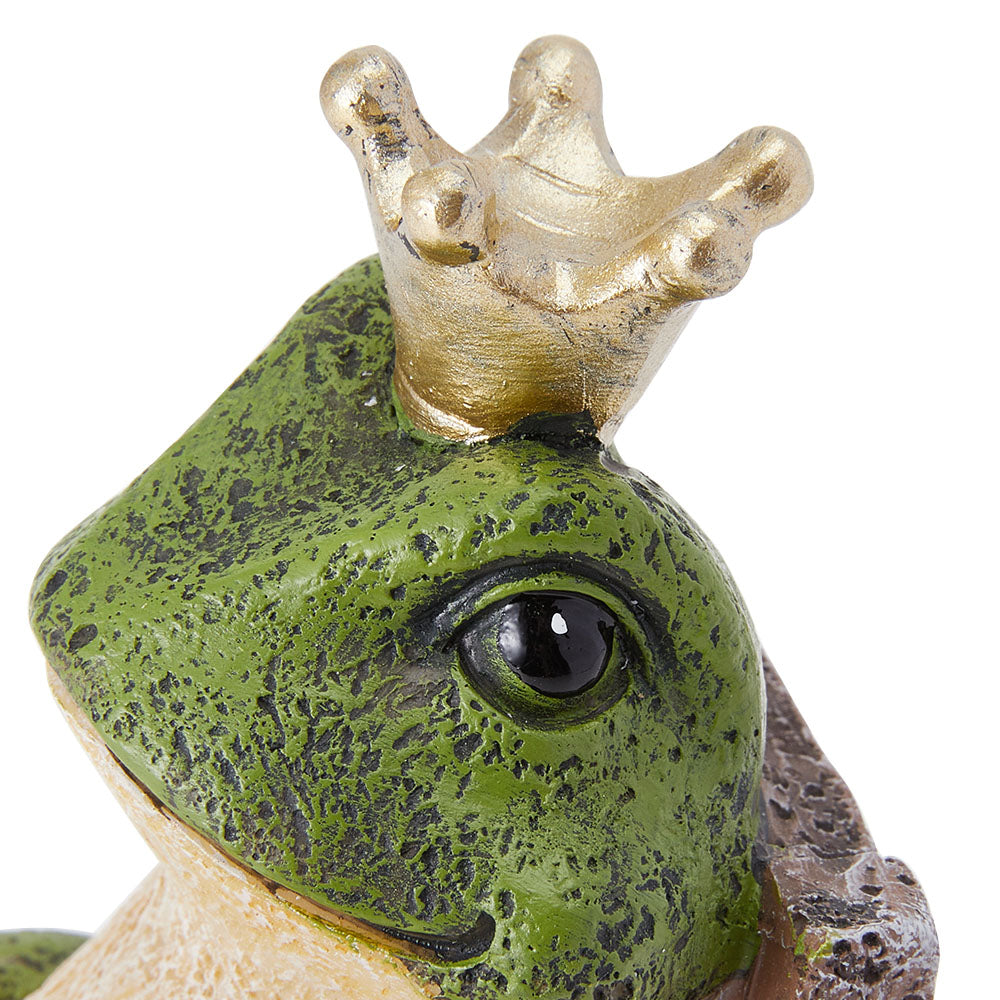 Frog Prince Figurine Resin Tabletop Ornament