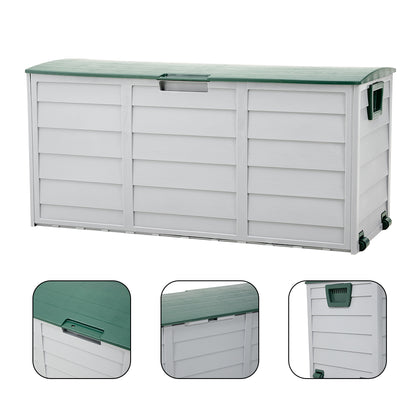 290L Green Top Outdoor Storage Box with Ventilation